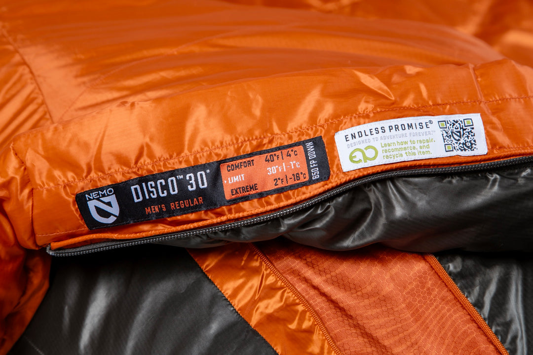 Sac de Couchage Nemo Disco 30°F / -1°C Hommes - Plein Air Entrepôt
