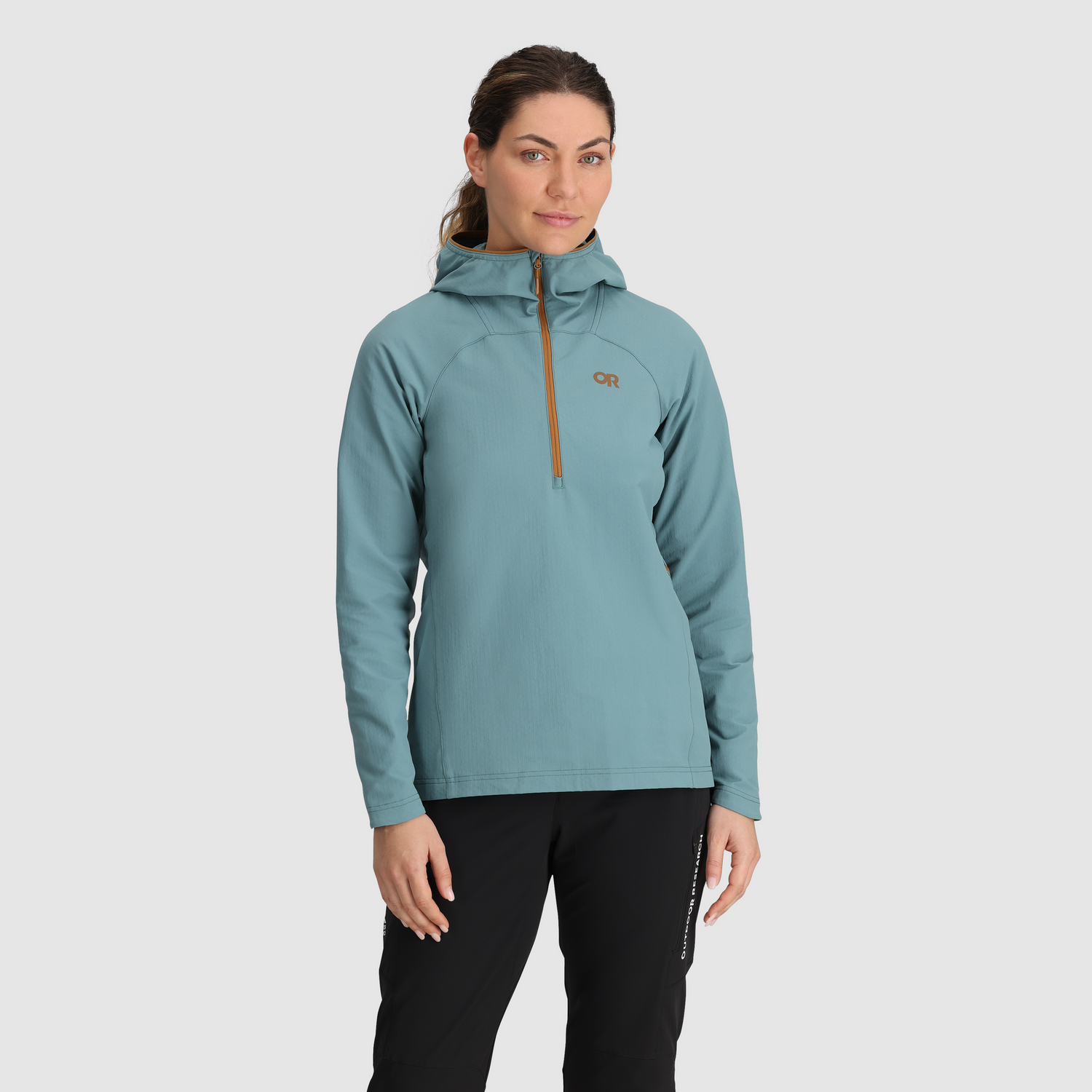 Softshell Outdoor Research Freewheel 1/2 zip Capuchon S26 Femmes - Plein air Entrepôt