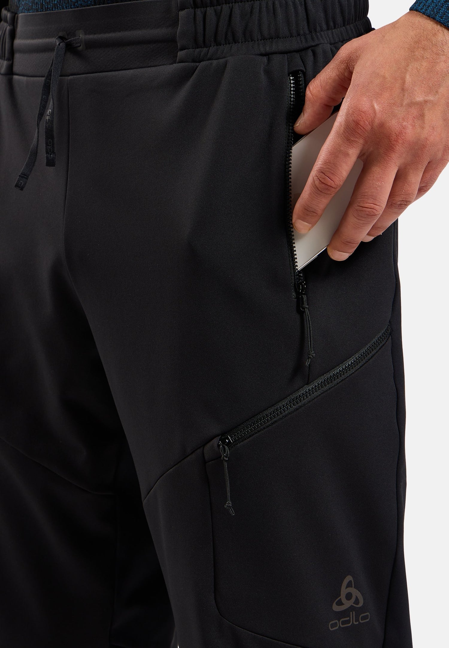 Pantalon de ski de fond Coupe-Vent Odlo Zeroweight X-Warm Hommes - Plein air Entrepôt