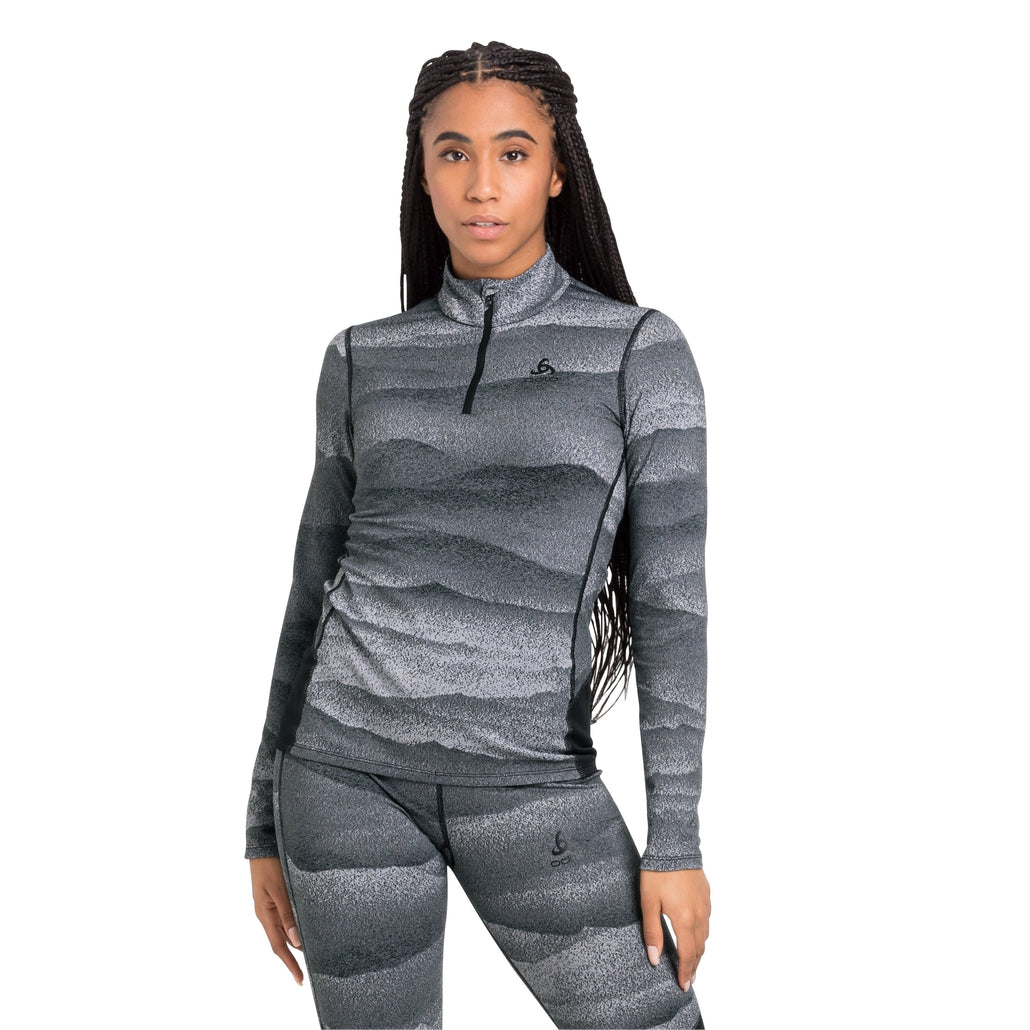 Odlo Haut technique à manches longues et col 1/2 zip Whistler ECO Femme - Plein Air Entrepôt