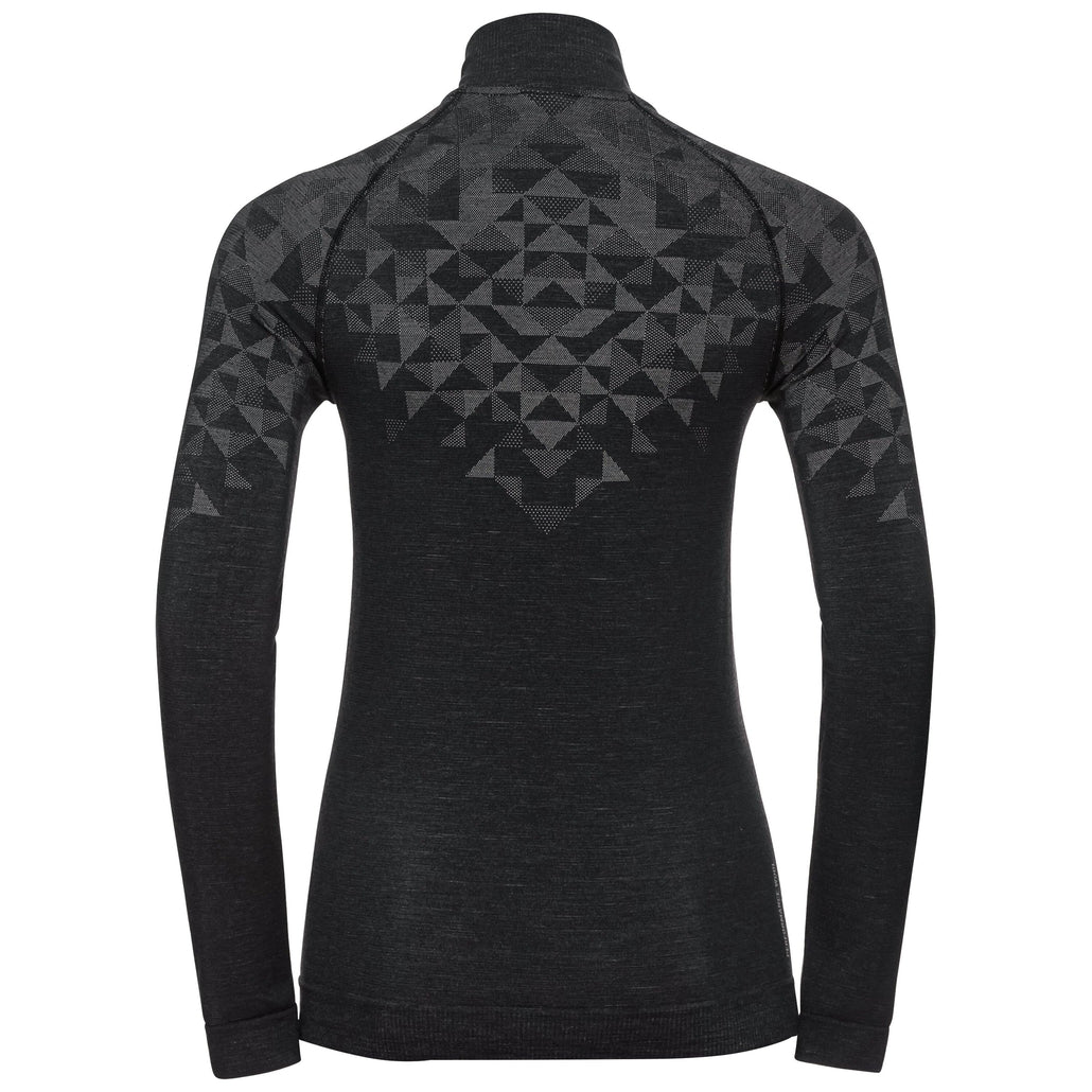 Odlo Chandail à manches longues Kinship Performance Wool 200 Half Zip Femme - Plein Air Entrepôt