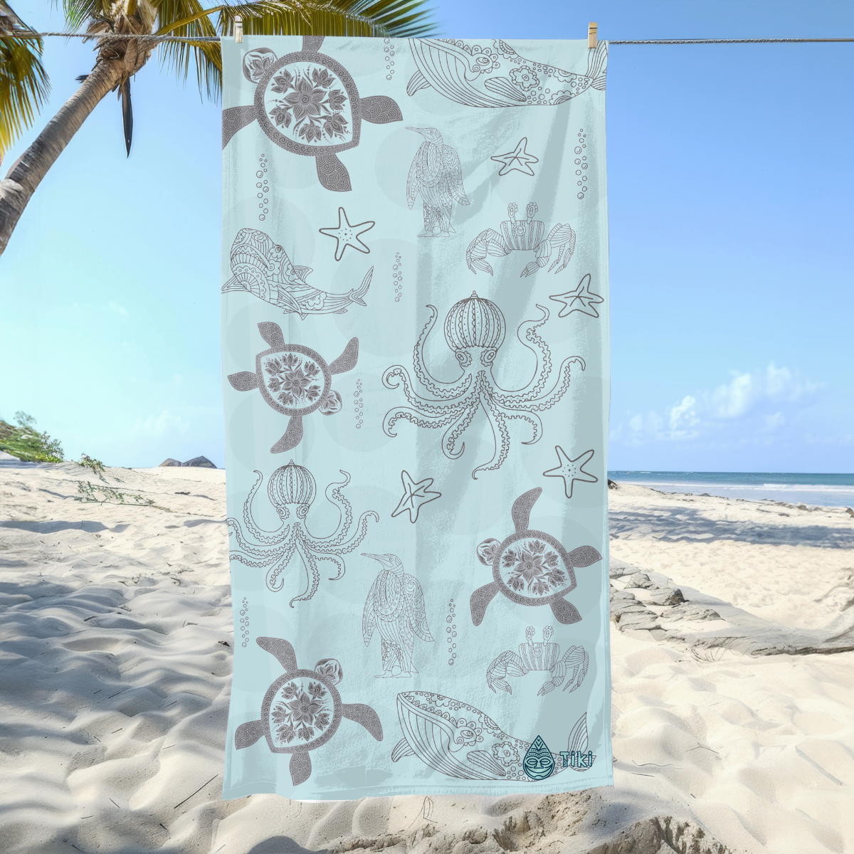 Serviette Tiki Microfibre Grande - Plein air Entrepôt