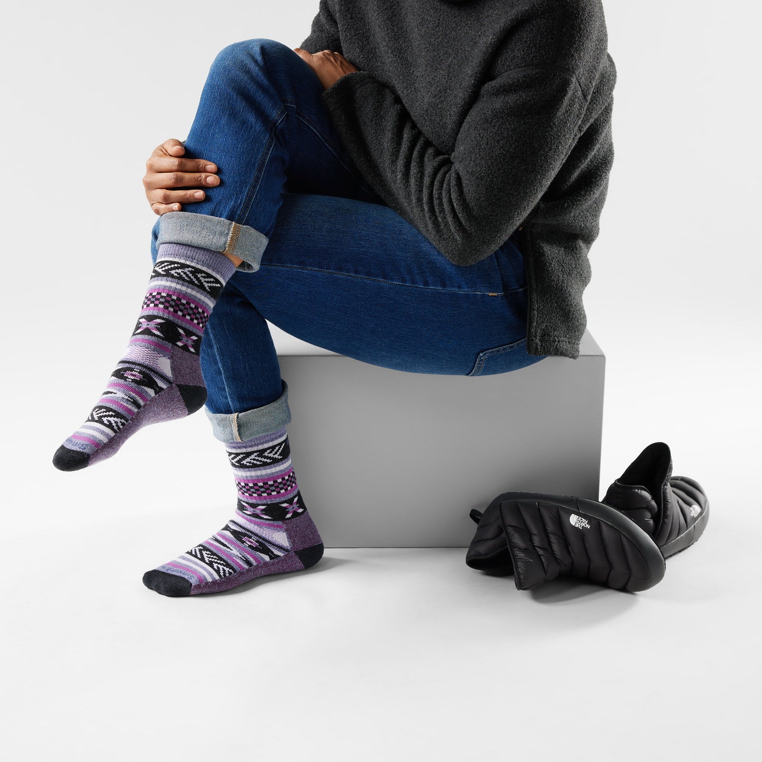 Bas Smartwool Everyday Full Cushion Cozy Cabin Games Crew - Plein air Entrepôt