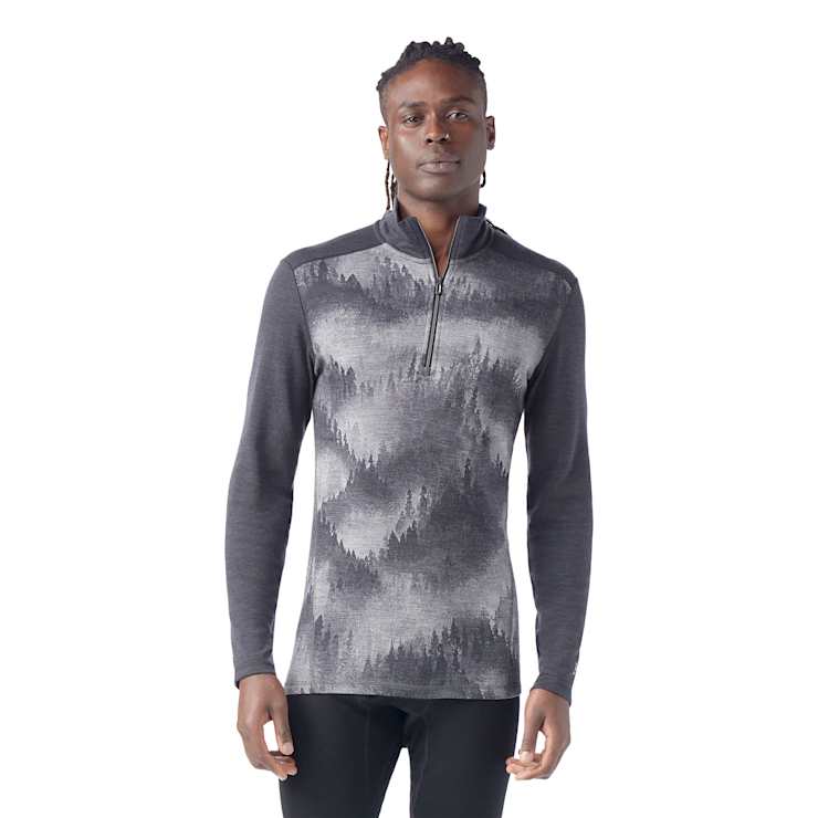 Smartwool Couche de base Classic Thermal Merino 1/4 Zip Boxed Homme - Plein Air Entrepôt