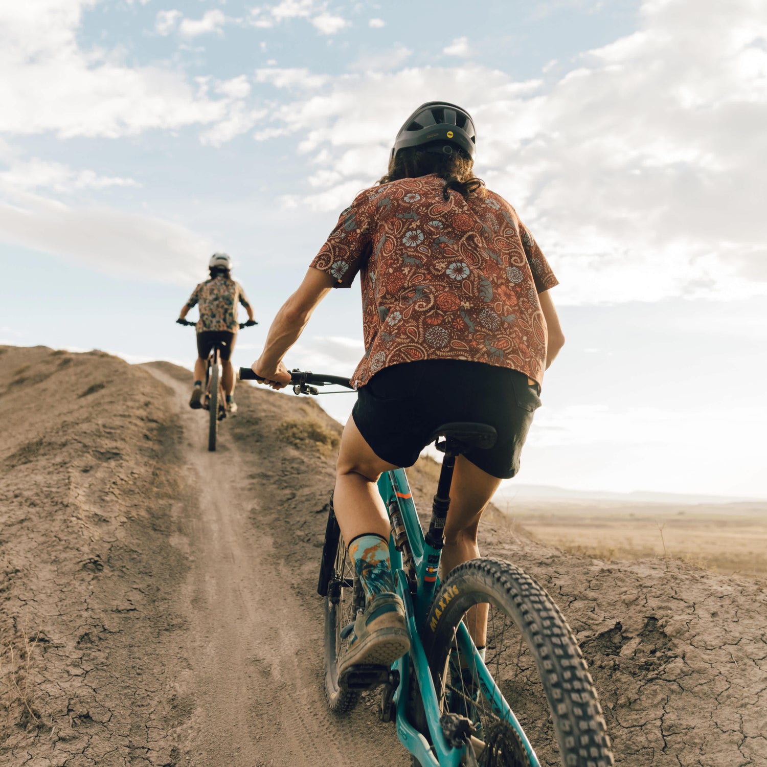 Bas de vélo Smartwool Zéro Coussin imprimée Rugged Ride Mi-haute Unisexe - Plein Air Entrepôt