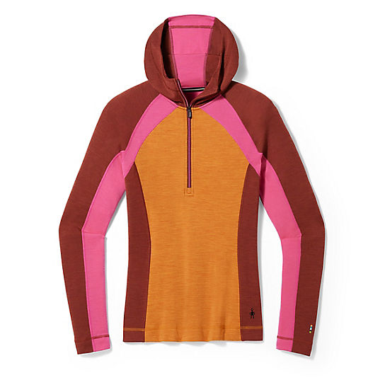 Smartwool Classic Thermal Merino Base Layer 1/2 Zip Hoodie Femmes - Plein Air Entrepôt