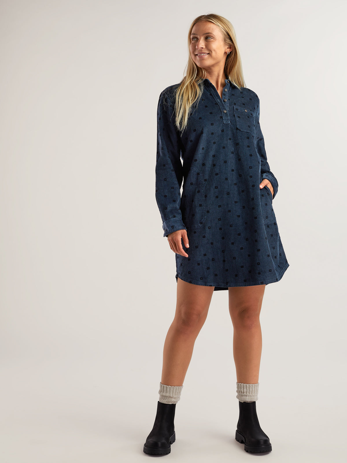 Toad & Co LS Dress Cascadia Popover Women