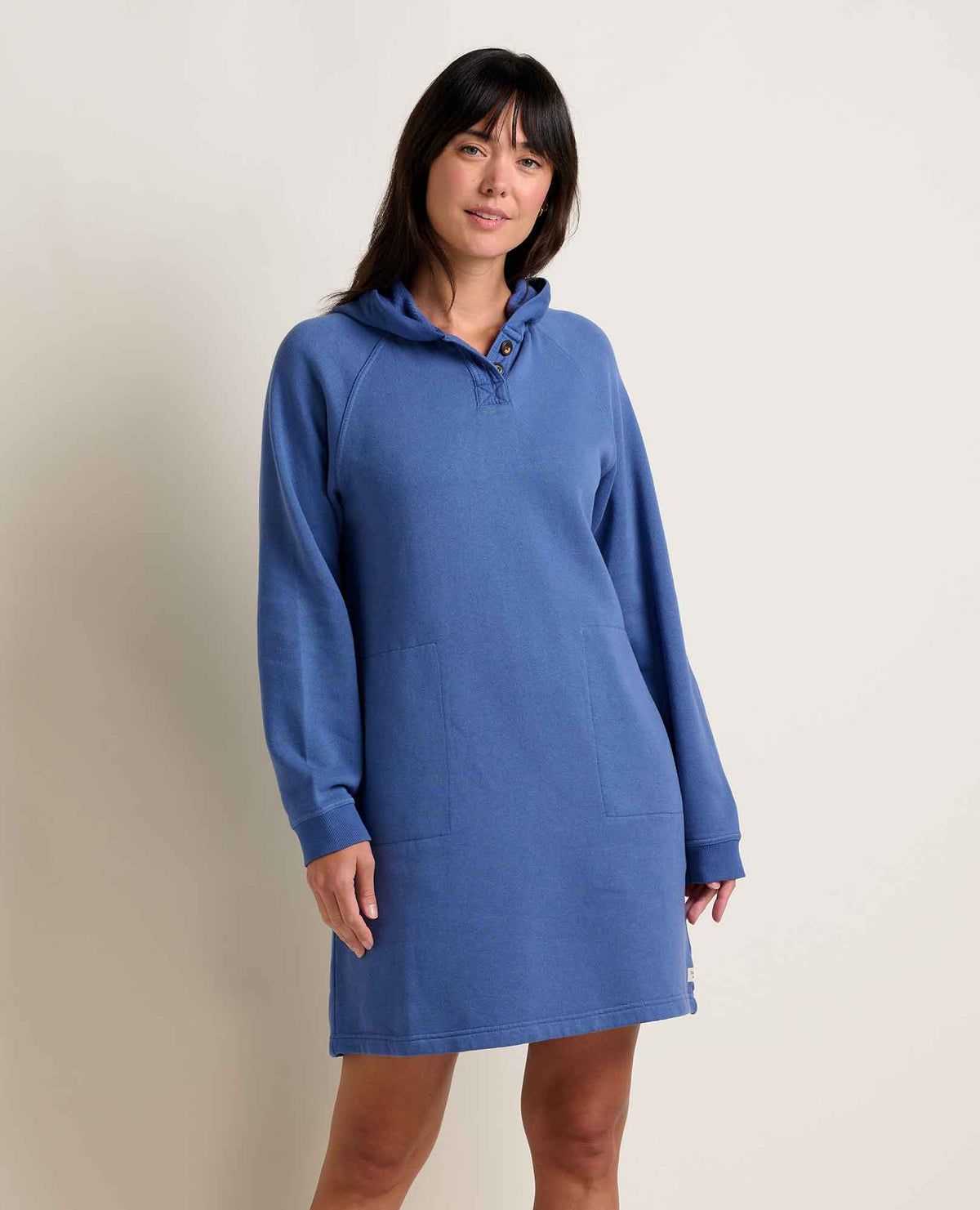 Toad & Co LS Hooded Dress Fernscape Women