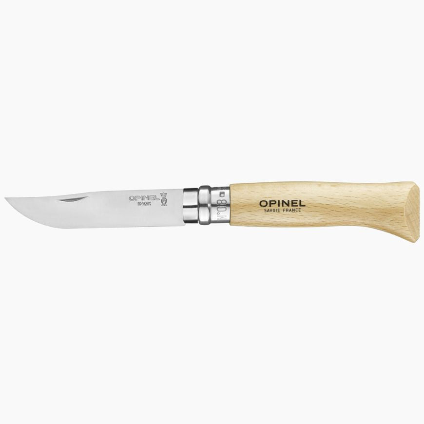 Opinel Couteau #8 VRI Inox avec Étui - Plein Air Entrepôt