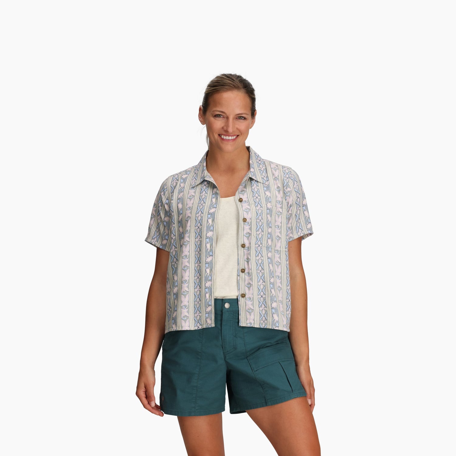 Chemise Royal Robbins Camino Pucker Manches Courtes Femmes - Plein air Entrepôt