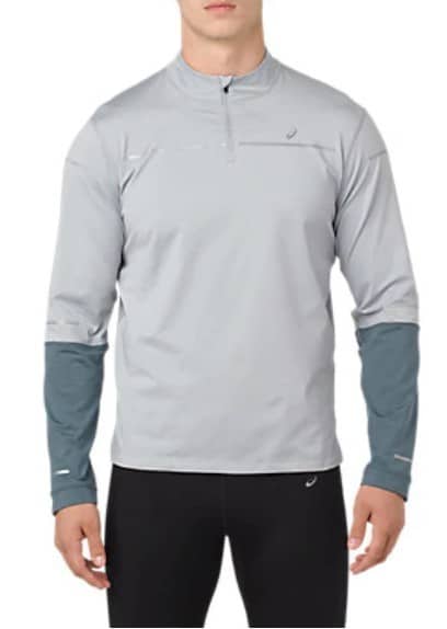 Asics Lite Show Winter 1/2 zip Hommes midgrey glacier
