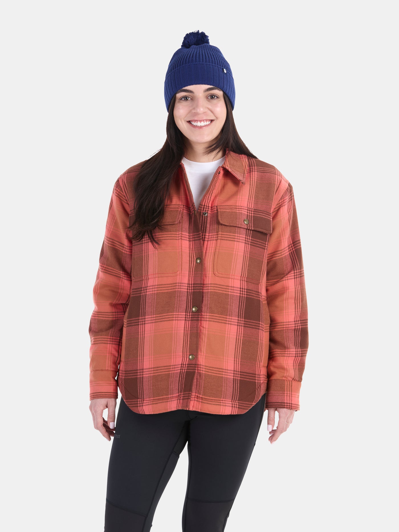 Marmot Flannel Shirt Jacket Sherpa Ridgefield Women