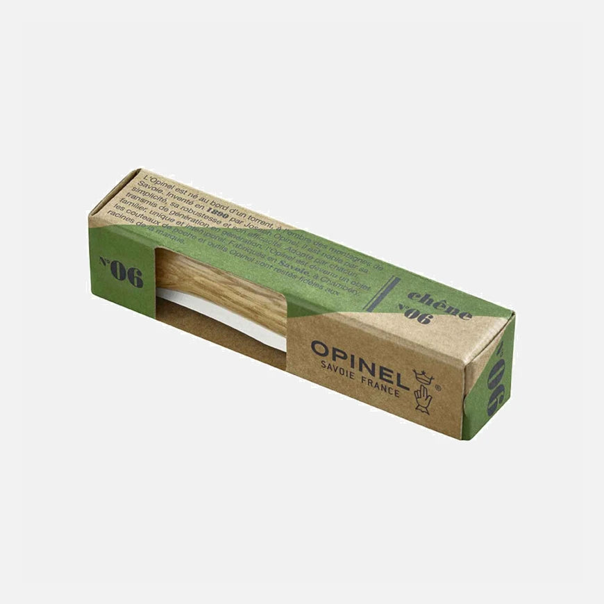 Couteau Opinel #06 Inox chêne - Plein air Entrepôt
