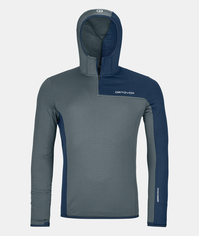 Polaire Ortovox FLEECE LIGHT GRID ZN à capuchon Hommes - Plein Air Entrepôt