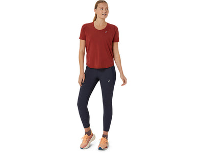 T-shirt Asics Road V-neck Top Femmes - Plein air Entrepôt