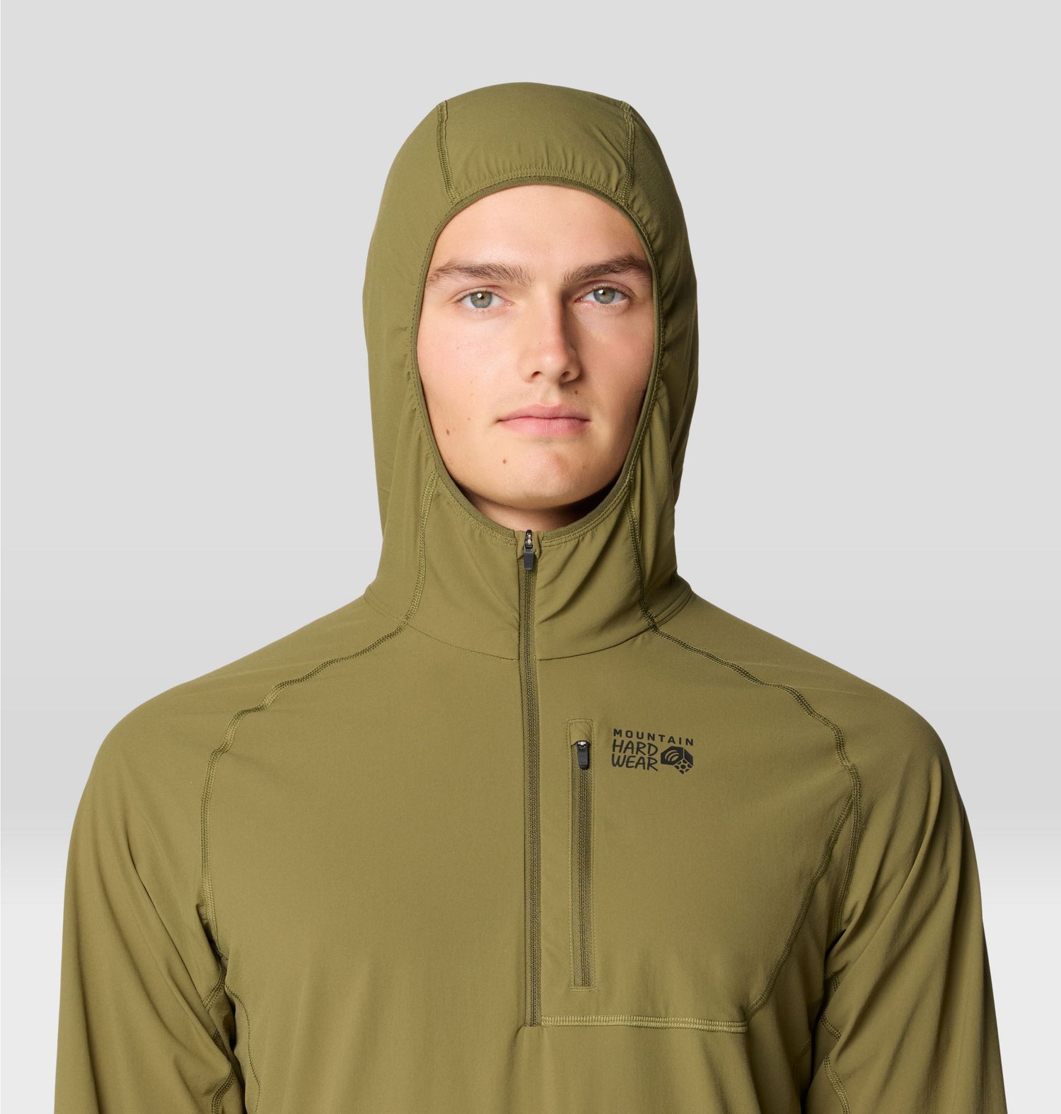 Chandail à capuchon Mountain Hardwear Sunshield Hoody Demi-Zip Hommes - Plein air Entrepôt