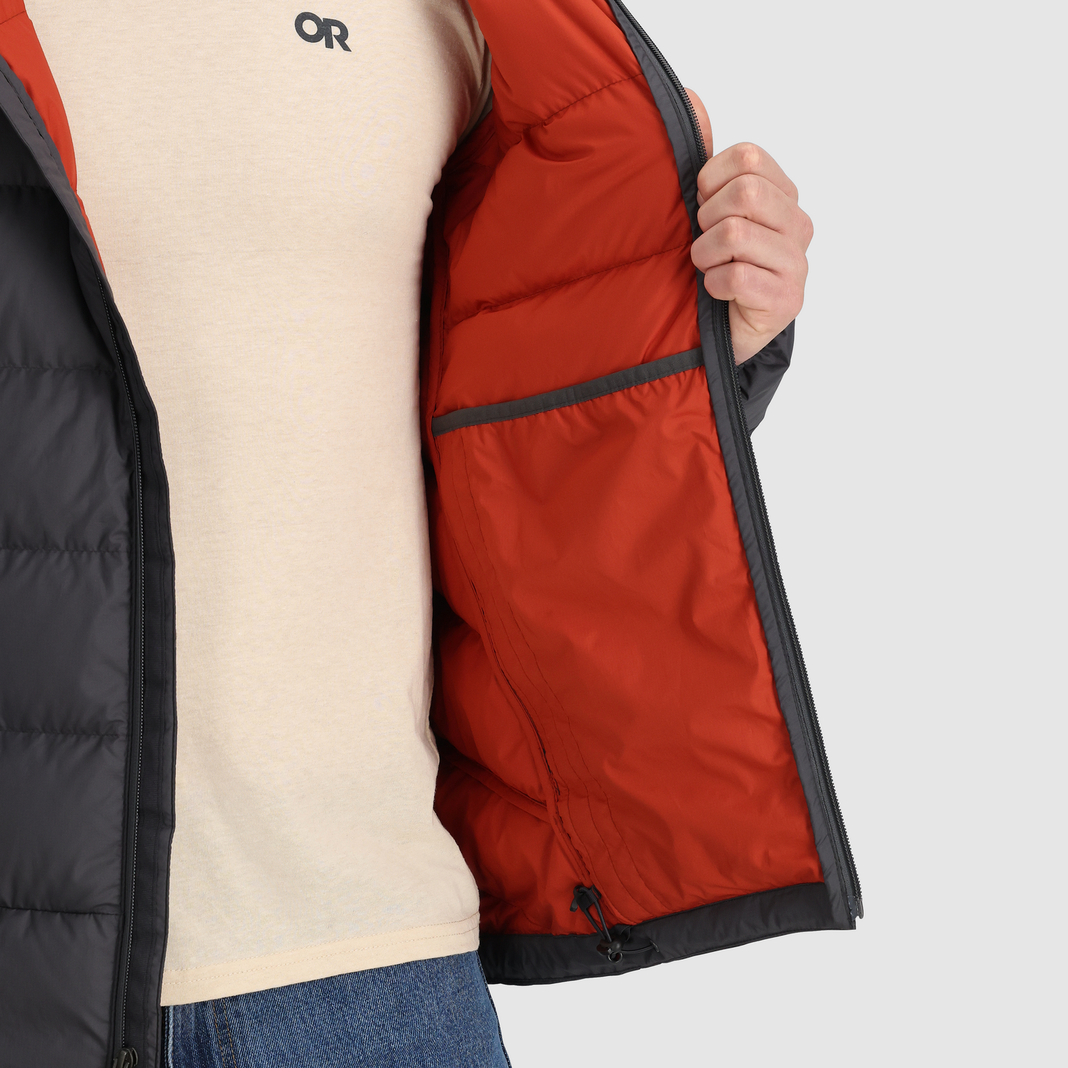 Manteau à Capuche d'Hiver Outdoor Research Coldfront Duvet Hommes - Plein air Entrepôt