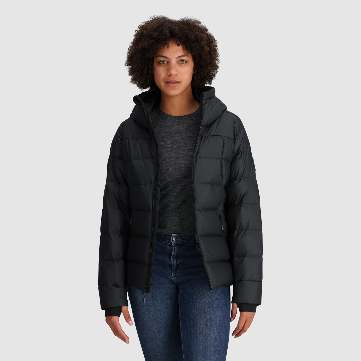 Manteau d'hiver en Duvet Outdoor Research Coldfront Hoodie Femmes - Plein Air Entrepôt