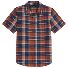 Chemise OR Weisse Carreaux Manches courtes Hommes - Plein Air Entrepôt