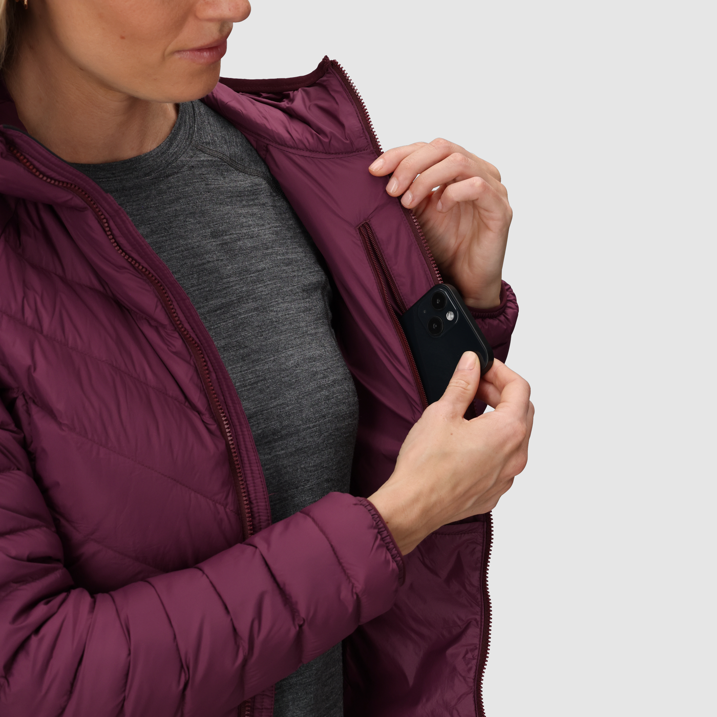 Doudoune Outdoor Research Transcendent Down Hoodie Femmes - Plein Air Entrepôt