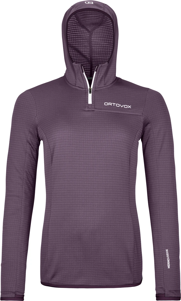 Polaire Ortovox FLEECE LIGHT GRID ZN à capuchon Femmes - Plein air Entrepôt