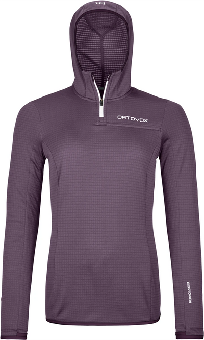Polaire Ortovox FLEECE LIGHT GRID ZN à capuchon Femmes - Plein air Entrepôt