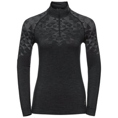 Odlo Chandail à manches longues Kinship Performance Wool 200 Half Zip Femme - Plein Air Entrepôt