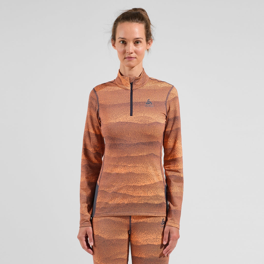 Odlo Haut technique à manches longues et col 1/2 zip Whistler ECO Femme - Plein Air Entrepôt