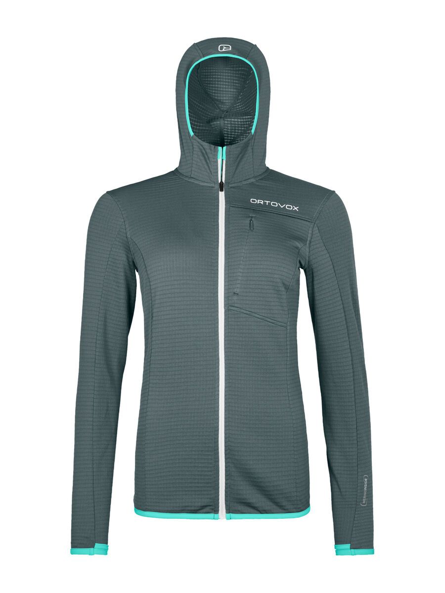 Polaire Ortovox FLEECE LIGHT GRID à capuchon Femmes - Plein air Entrepôt