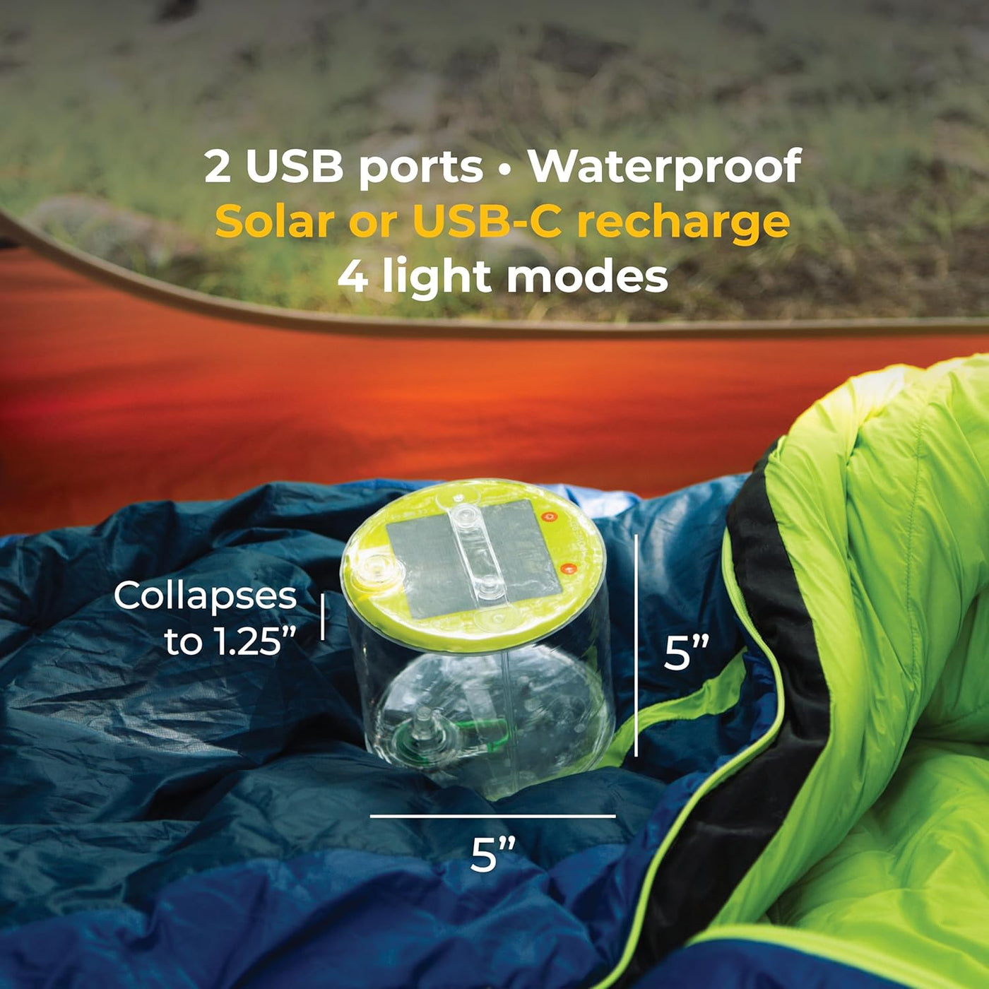 Lampe Solaire Gonflable Mpowerd Luci + Chargeur de Portable - Plein air Entrepôt