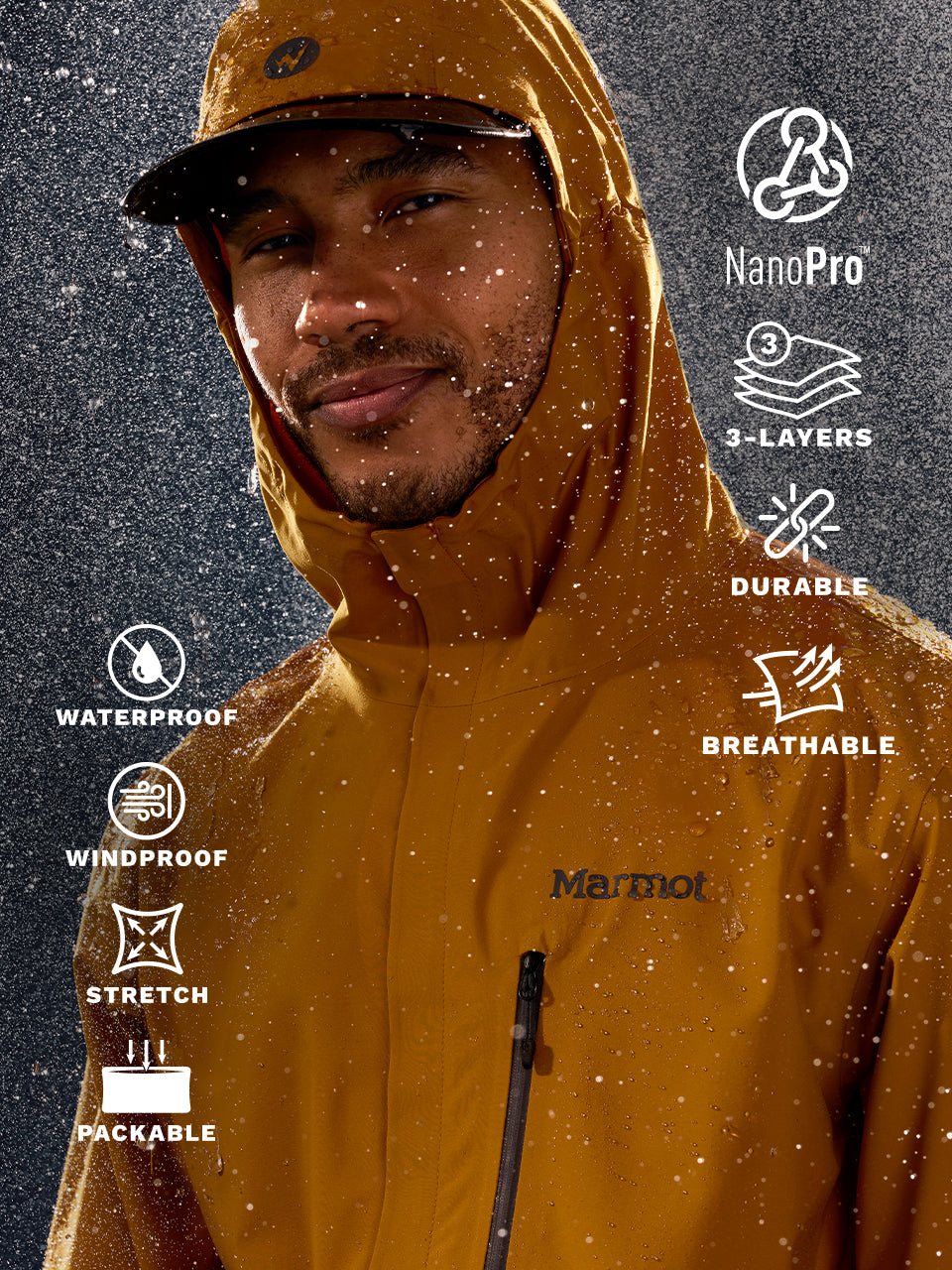 Manteau Imper-respirant Marmot PreCip Evo Pro Hommes - Plein air Entrepôt