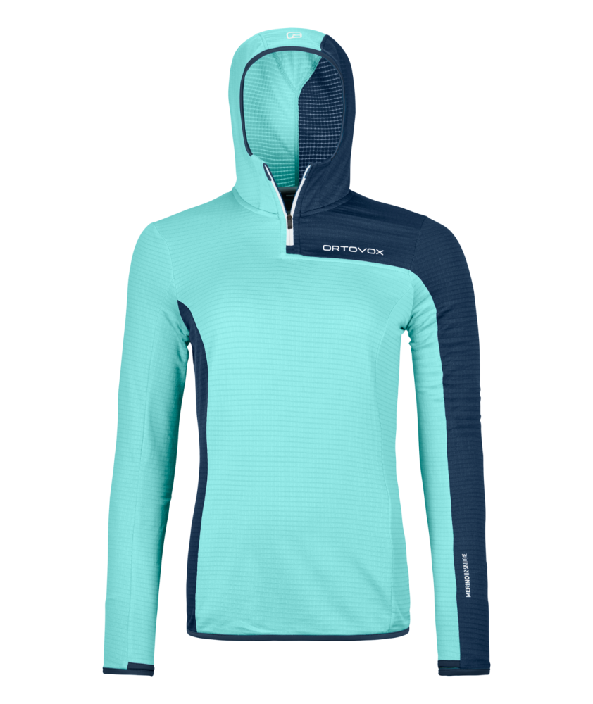 Polaire Ortovox FLEECE LIGHT GRID ZN à capuchon Femmes - Plein air Entrepôt