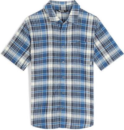 Chemise OR Weisse Carreaux Manches courtes Hommes - Plein Air Entrepôt