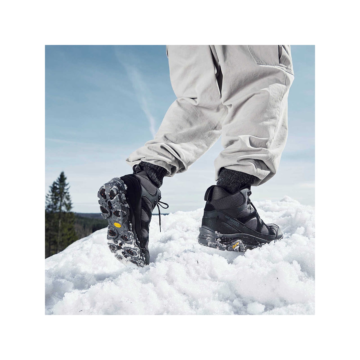 Bottes d'hiver Merrell Thermo Snow Grip Mid WP Hommes - Plein Air Entrepôt