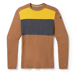 Couche de Base Smartwool Classic Thermal Mérinos Base Layer Colorblock Crew Hommes - Plein Air Entrepôt