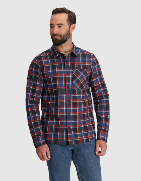 Chemise à manches longues Outdoor Research Ravenna Flannel Hommes - Plein Air Entrepôt