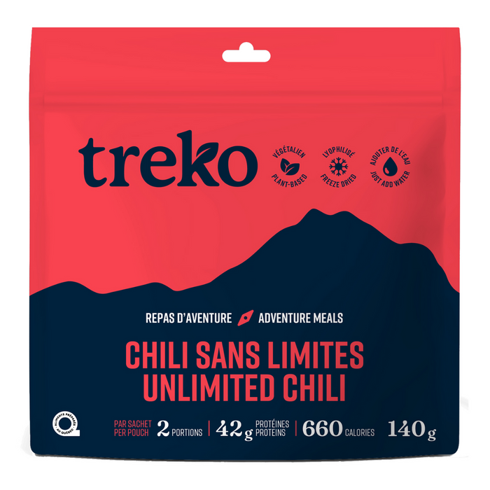 Repas Treko Chili sans Limite - Plein air Entrepôt