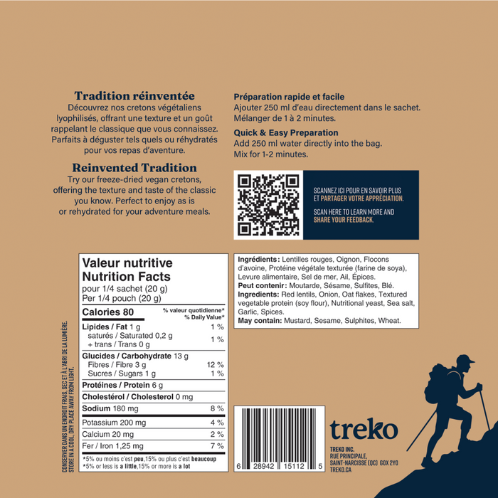 Treko Cretons d’Expédition Végétaliens - Plein Air Entrepôt