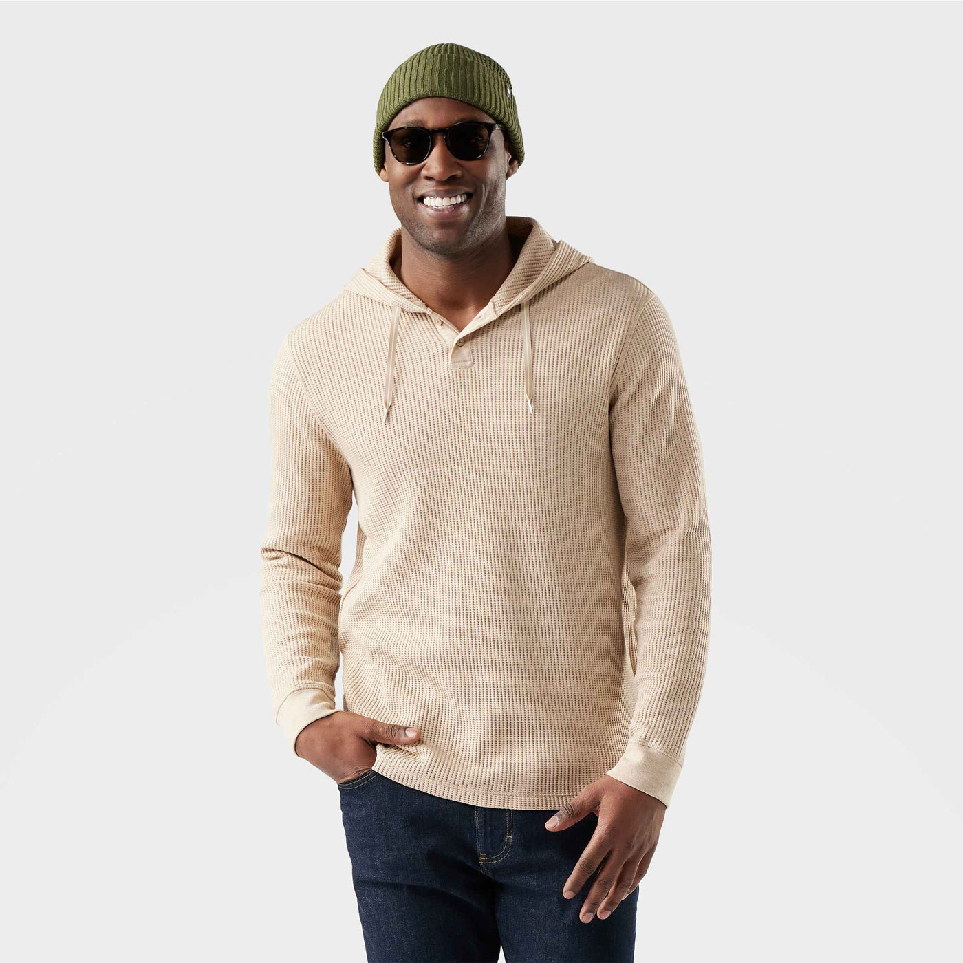 Chandail à capuchon Smartwool Waffle Henley Hommes - Plein Air Entrepôt
