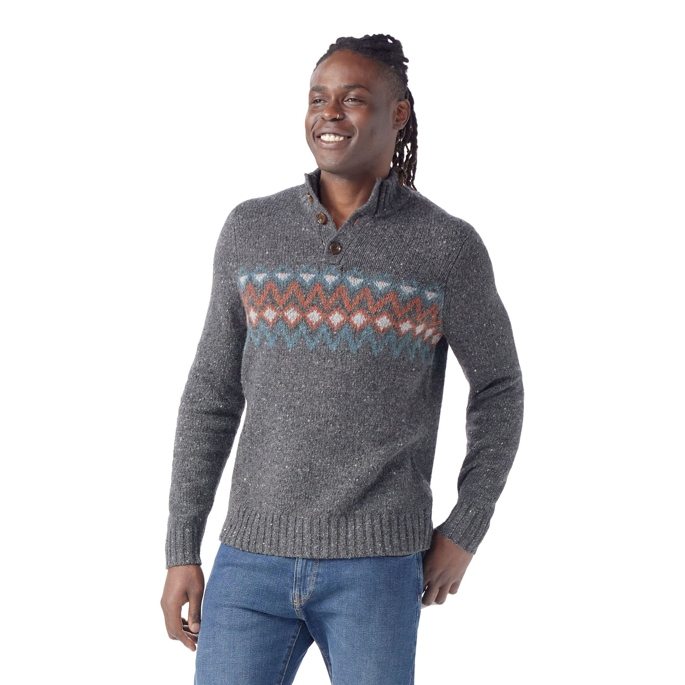 Chandail Smartwool Heavy Henley Crew Sweater Hommes