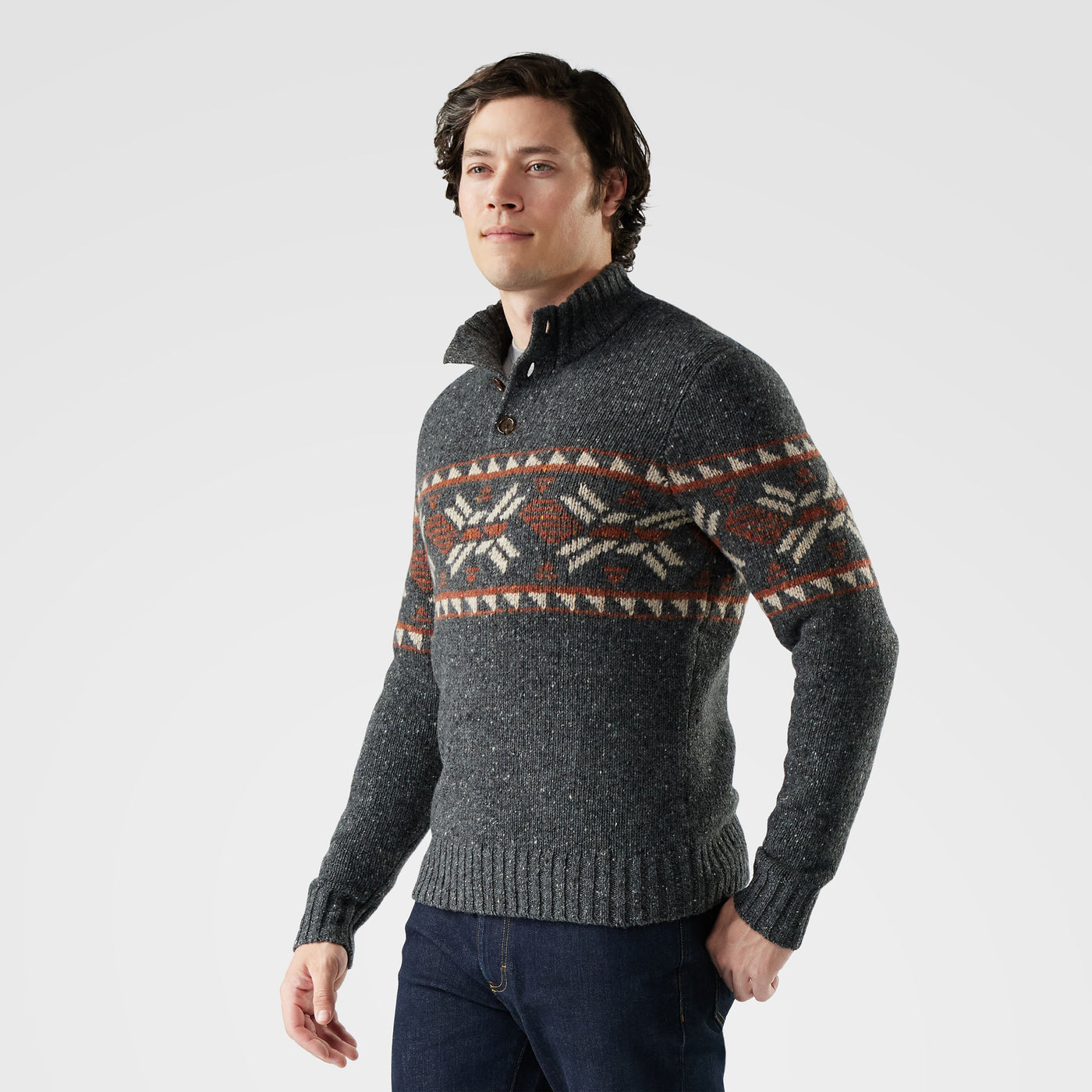 Chandail Smartwool Heavy Henley Crew Sweater Hommes - Plein Air Entrepôt