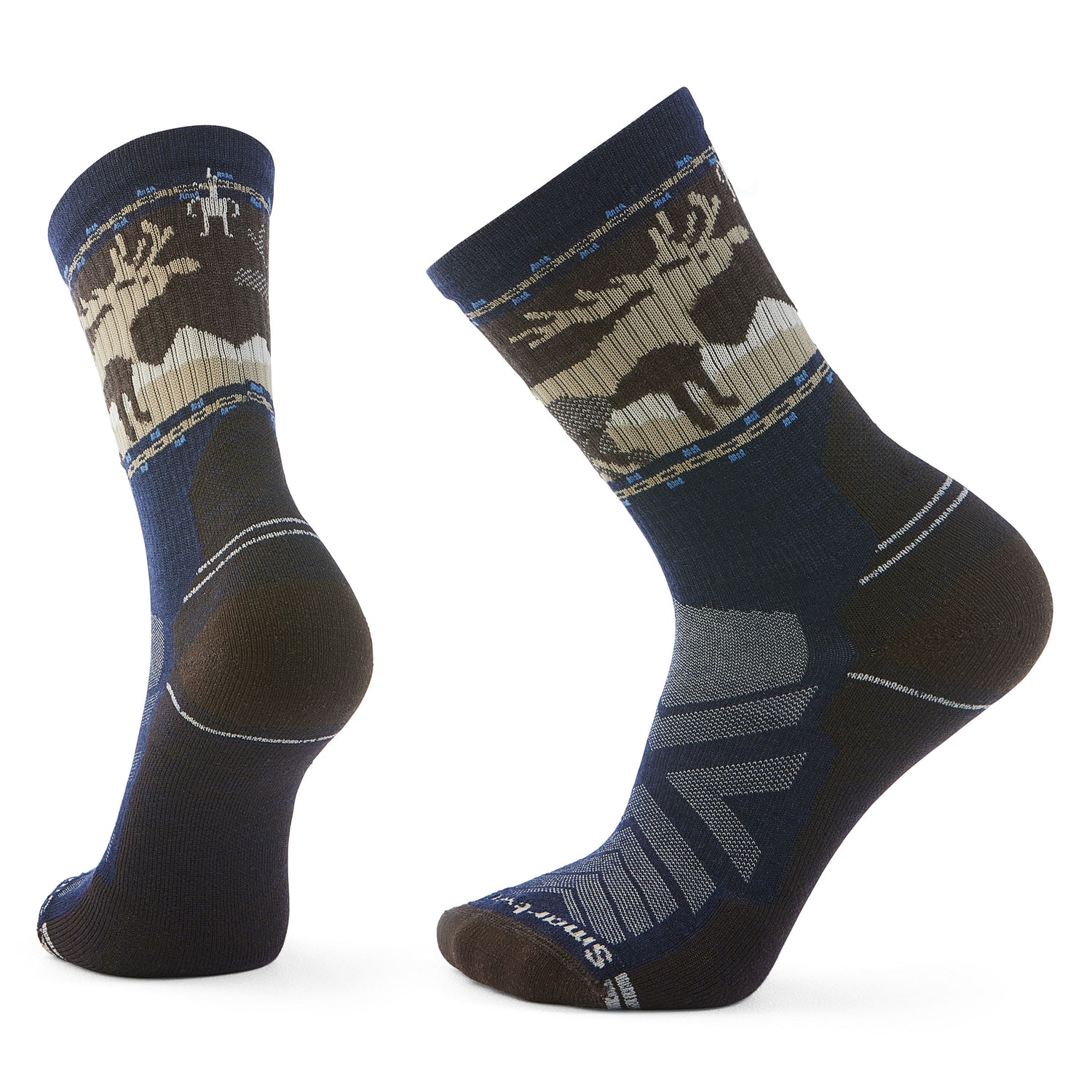 Bas Smartwool Hike Light Cushion Mountain Moose Crew  - Plein air Entrepôt