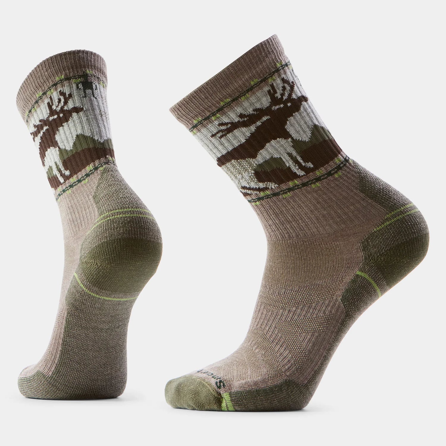 Bas de randonnée Smartwool Coussin Mince Mountain Graphique Mi-haut