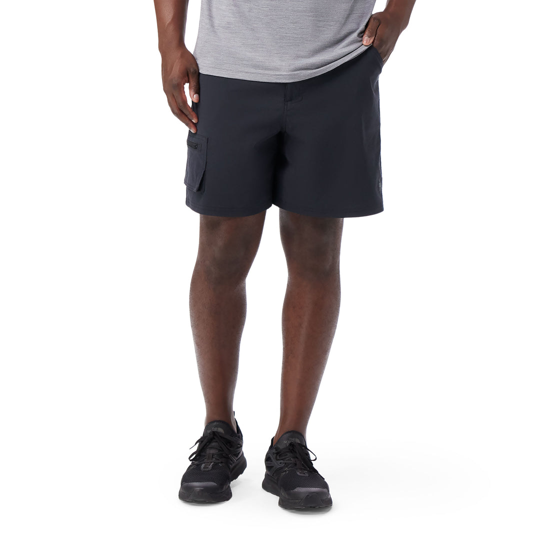 Short Homme Cargo Camouflage Coton Ete Coupe Droite Multipoches À l'extérieur Casual Vert army