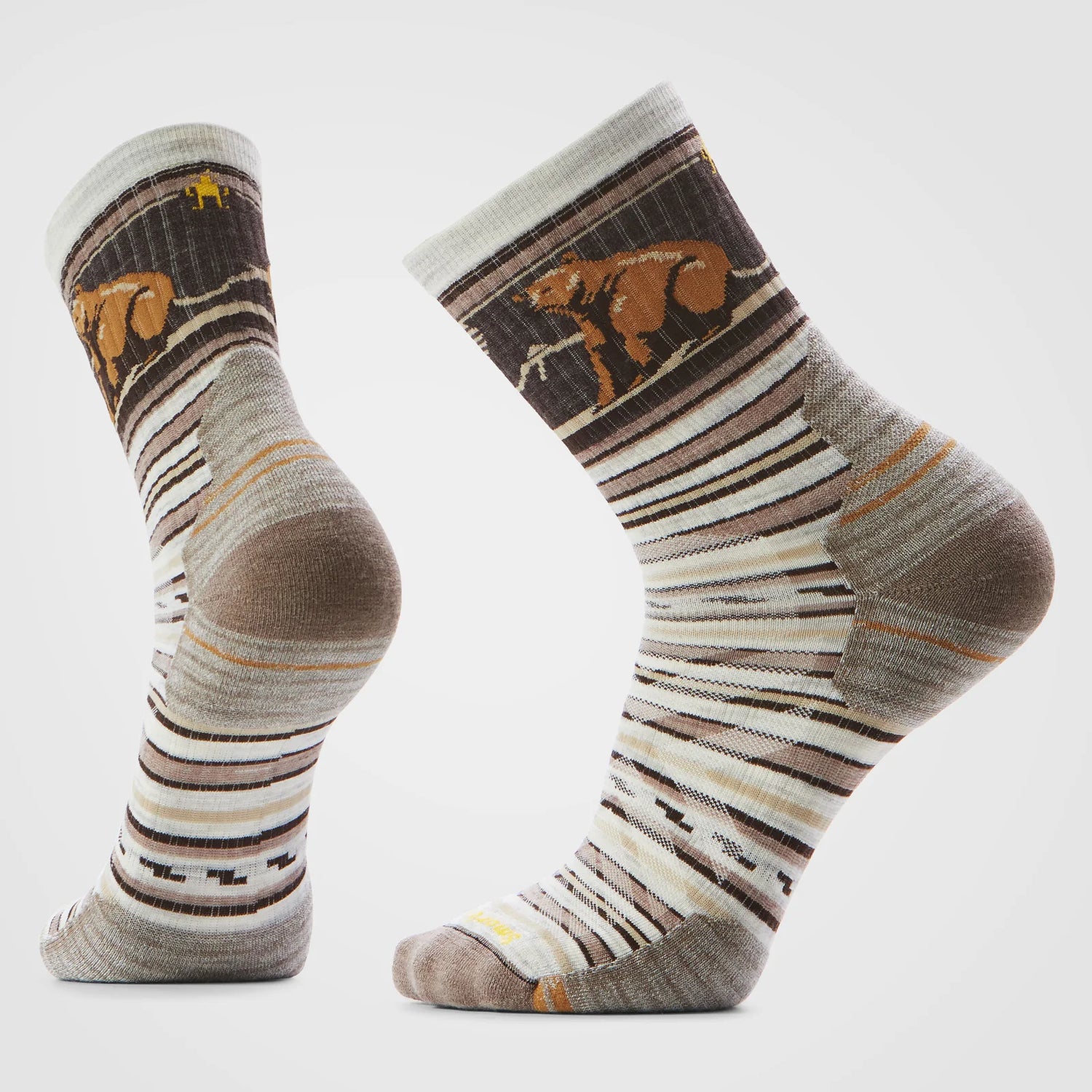 Bas de randonnée Smartwool Coussin Mince Mountain Graphique Mi-haut