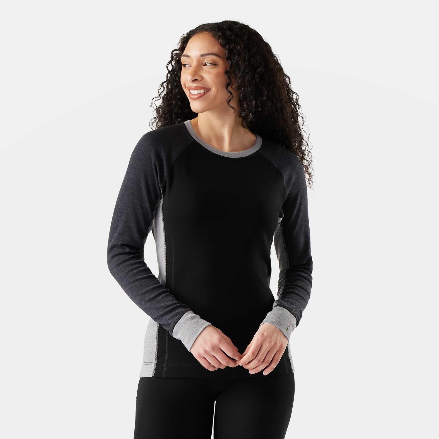Couche de base Smartwool Classic Thermal Colourblock Crew Femmes - Plein air Entrepôt