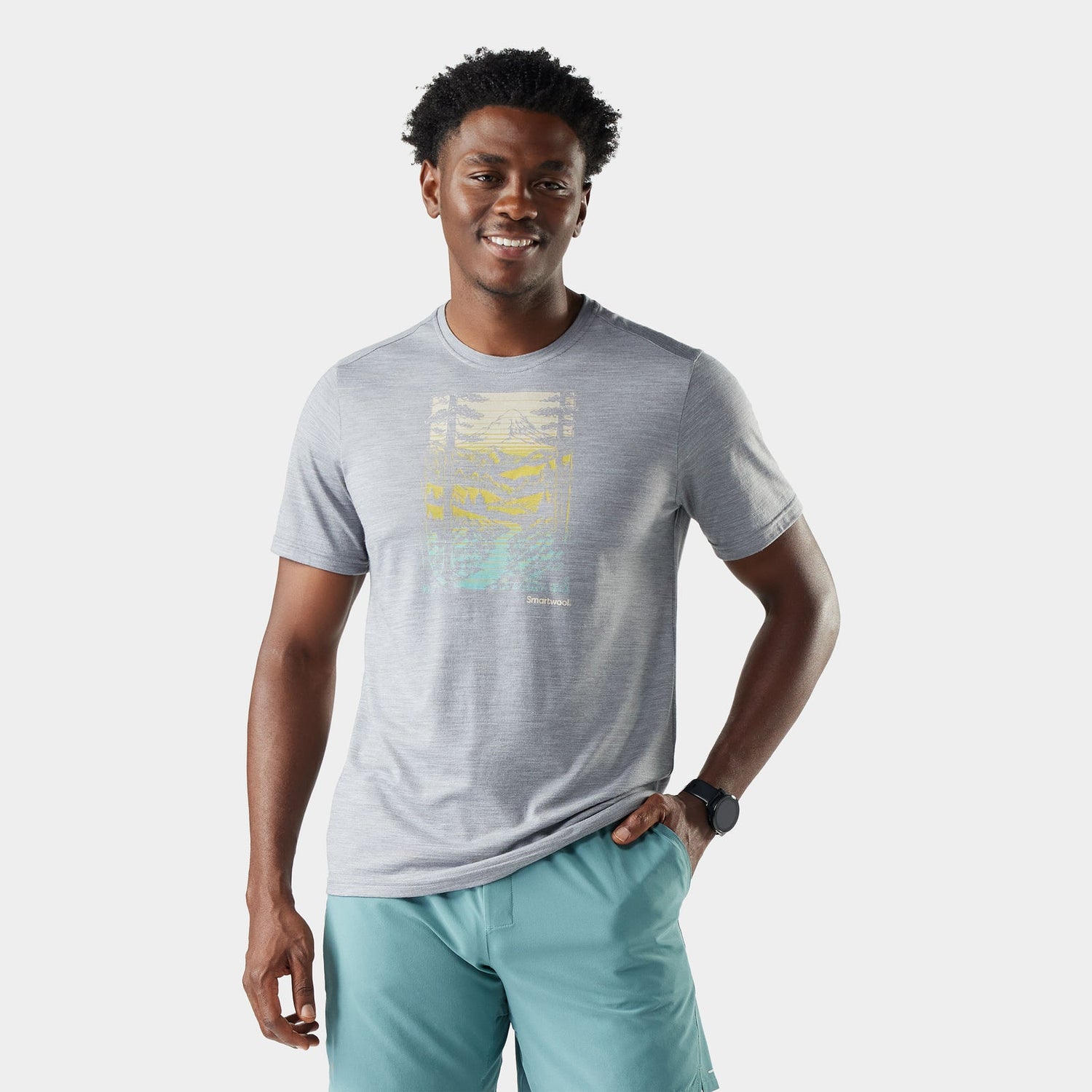 T-shirt Smartwool Winding Trail Active Graphic Hommes - Plein Air Entrepôt