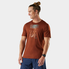 T-shirt Smartwool Winding Trail Active Short Sleeve Graphic Tee Hommes - Plein air Entrepôt