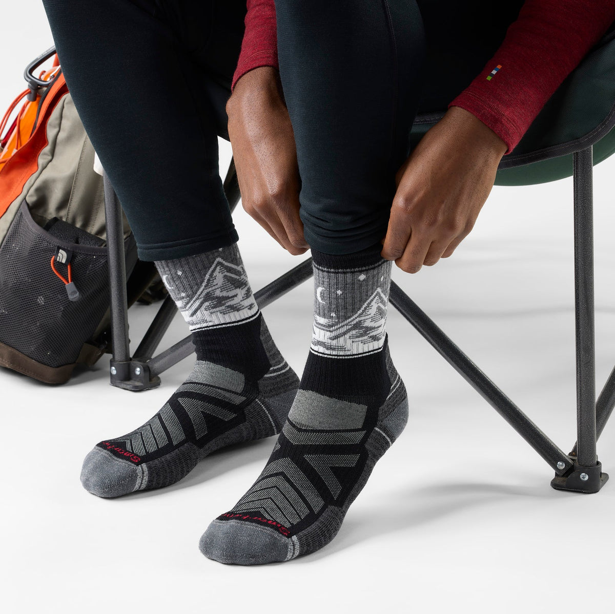 Bas Smartwool Randonnée Coussin Léger Valley View Mi-mollet Unisexe