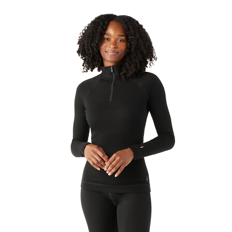 SMARTWOOL BASE LAYER Classic Thermal Merino 1/4 Zip Boxed Women